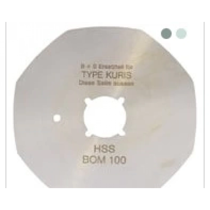 Suprena Yuvarlak Kumaş Kesim Motor Yüksek Karbonlu 8 Köşe Bıçak / R1515(8) HSS