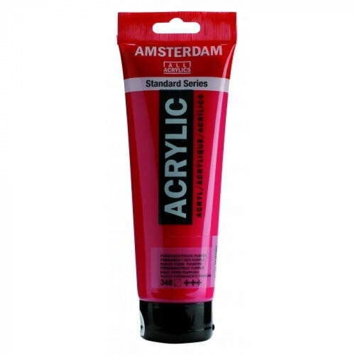 Talens Amsterdam Akrilik Boya 120 ml. 348 Permanent Red Purple