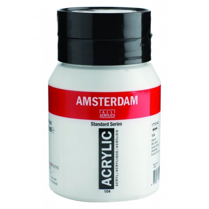Talens Amsterdam Akrilik Boya 500 ml. 104 Zinc White