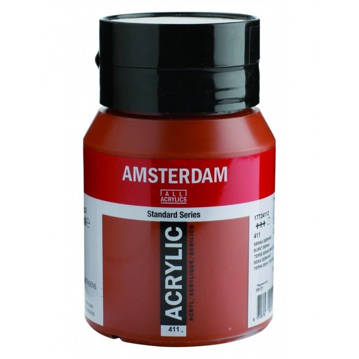Talens Amsterdam Akrilik Boya 500 ml. 411 Burnt Sienna