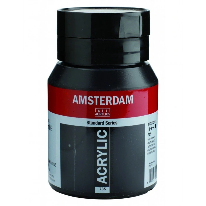 Talens Amsterdam Akrilik Boya 500 ml. 735 Oxide Black