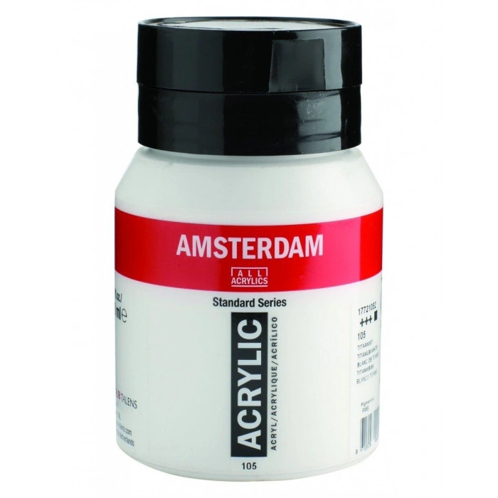 Talens Amsterdam Akrilik Boya 500 ml. 105 Titanium White