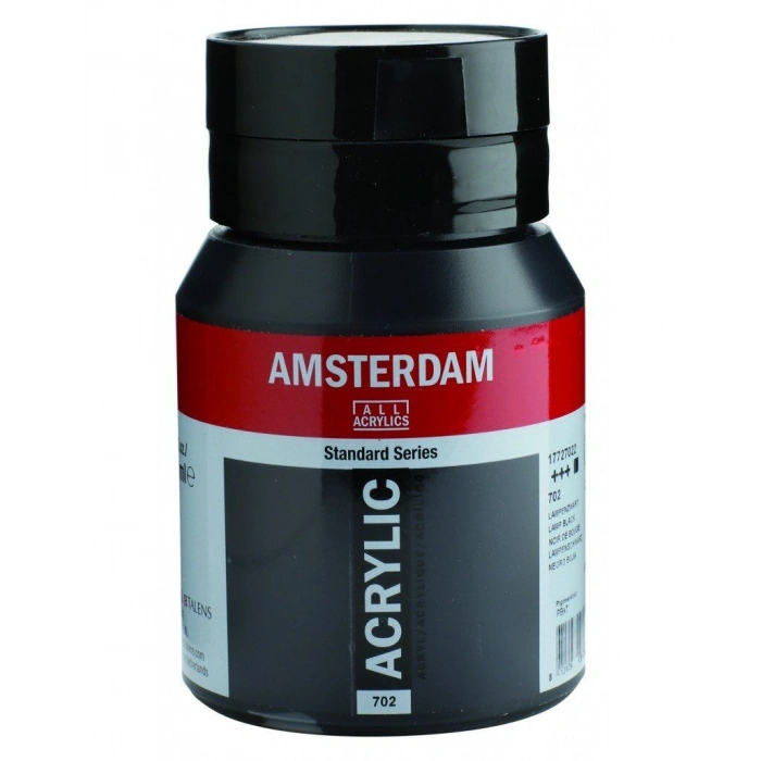 Talens Amsterdam Akrilik Boya 500 ml. 702 Lamp Black