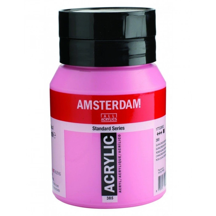 Talens Amsterdam Akrilik Boya 500 ml. 385 Quinacridone Rose Light