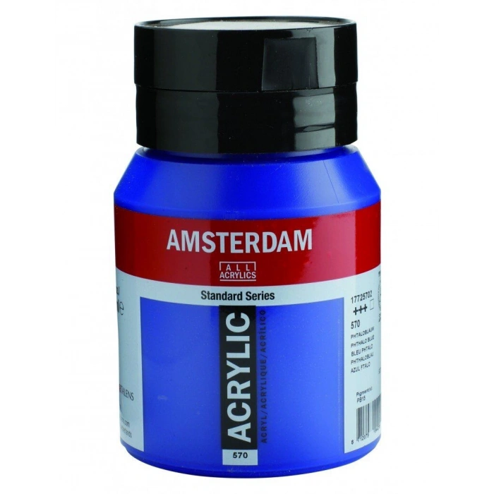Talens Amsterdam Akrilik Boya 500 ml. 570 Phthalo Blue