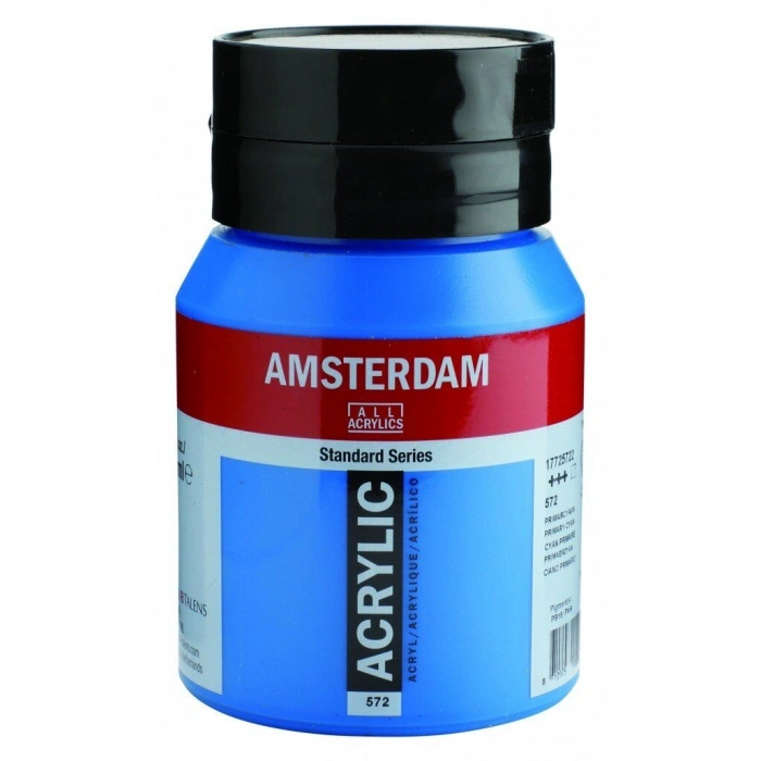 Talens Amsterdam Akrilik Boya 500 ml. 572 Primary Cyan