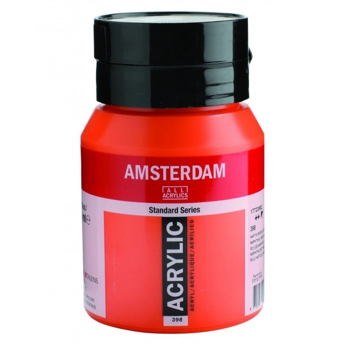 Talens Amsterdam Akrilik Boya 500 ml. 398 Naphtol Red Light