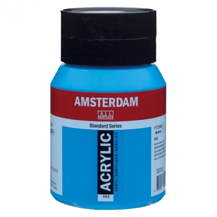 Talens Amsterdam Akrilik Boya 500 ml. 582 Manganese Blue