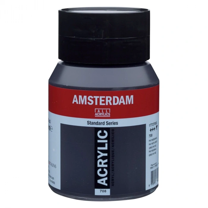 Talens Amsterdam Akrilik Boya 500 ml. 708 Paynes Grey