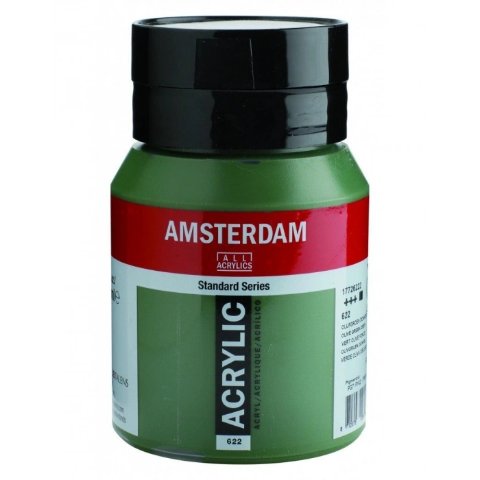 Talens Amsterdam Akrilik Boya 500 ml. 622 Olive Green Deep