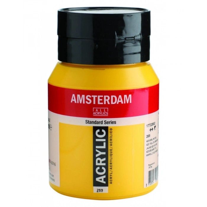 Talens Amsterdam Akrilik Boya 500 ml. 269 Azo Yellow Medium