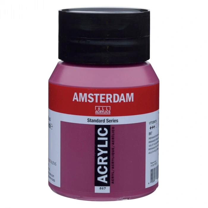 Talens Amsterdam Akrilik Boya 500 ml. 567 Permanent Red Violet