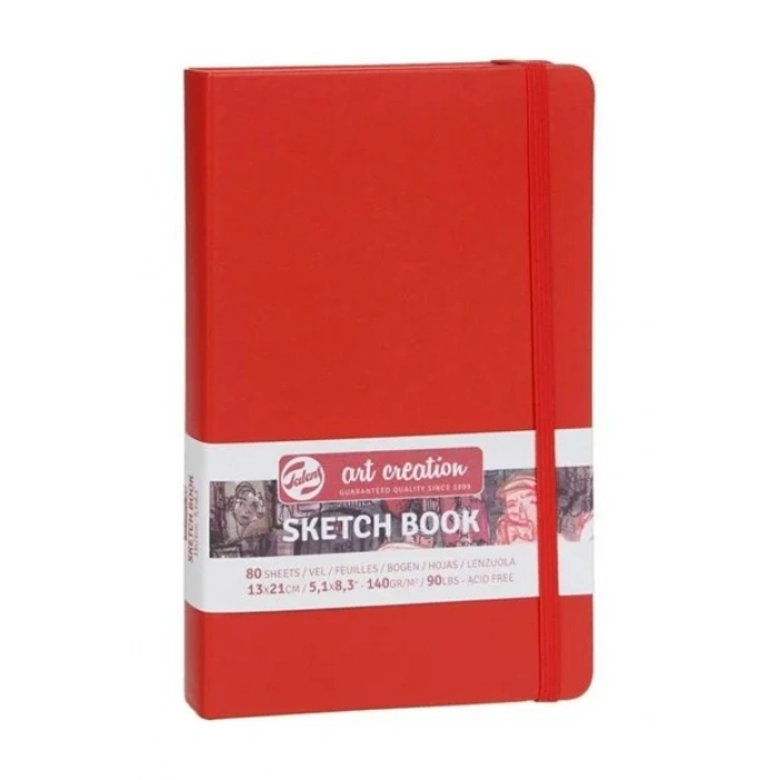 Talens Art Creation Eskiz Bloğu Sert Kapak 140gr 13x21cm Kırmızı 80yp