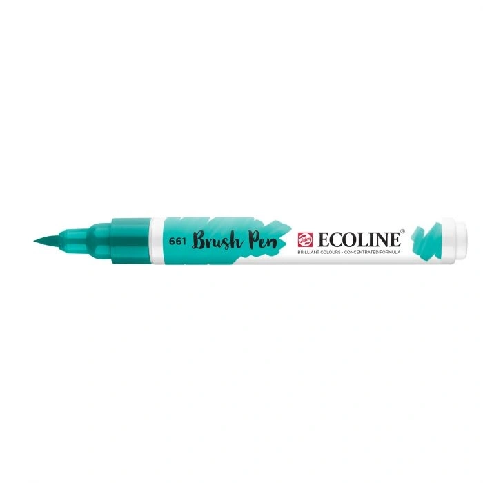 Talens Ecoline Brush Pen Fırça Uçlu Kalem 661 Turquise Green