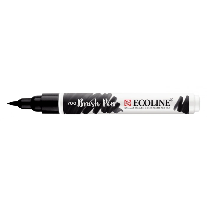 Talens Ecoline Brush Pen Fırça Uçlu Kalem 700 Black