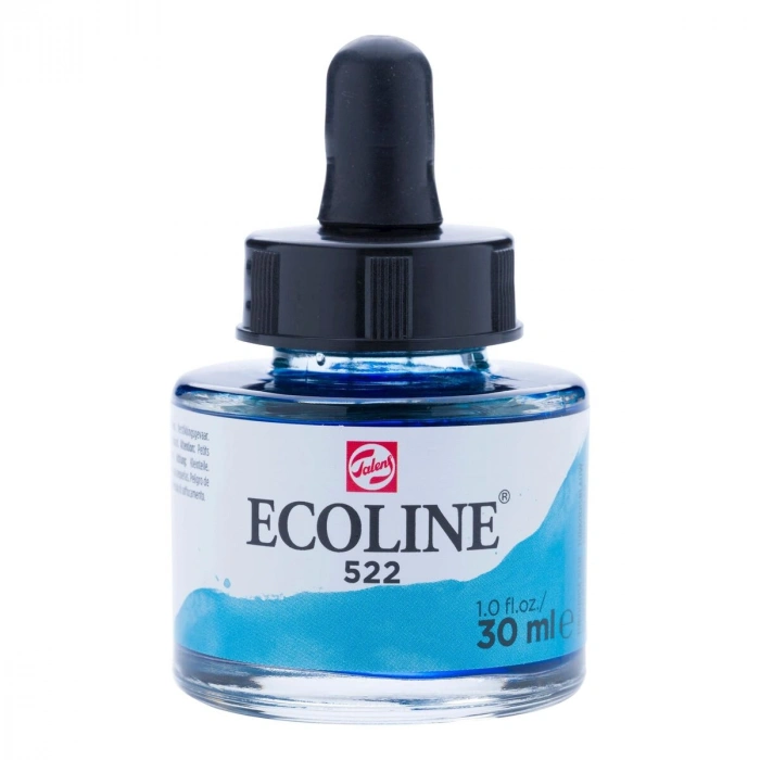 Talens Ecoline Sıvı Suluboya 30 ml. 522 Turquoise Blue