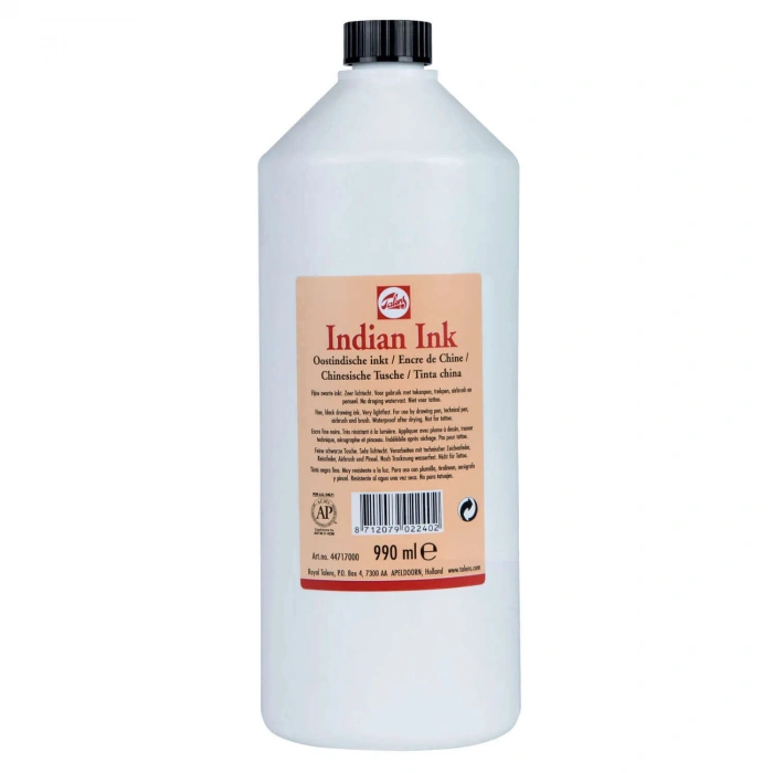 Talens Indian Ink Çini Mürekkebi 990 ml Black 700