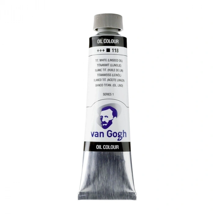 Talens Van Gogh Yağlı Boya 40 ml. 118 Titanium White (Linseed Oil)