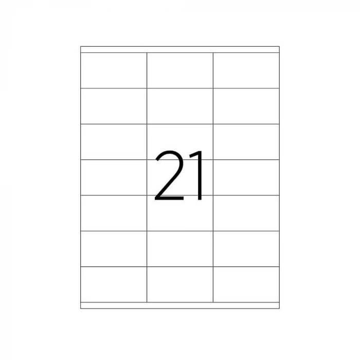 Tanex Laser Etiket Kod 2121 70mm x 38mm