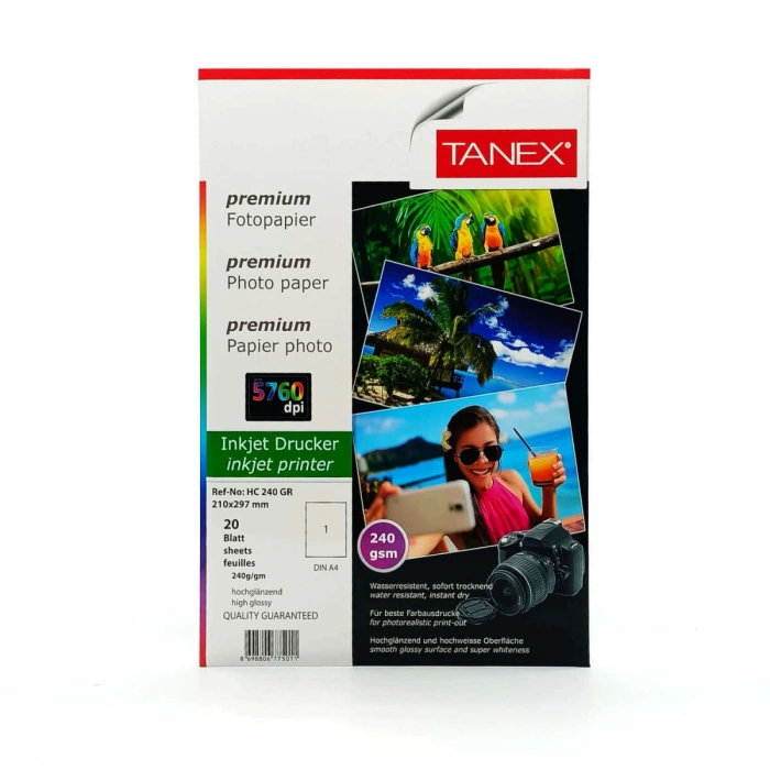 Tanex Premium Fotoğraf Kağıdı 240 gr. A4 20li
