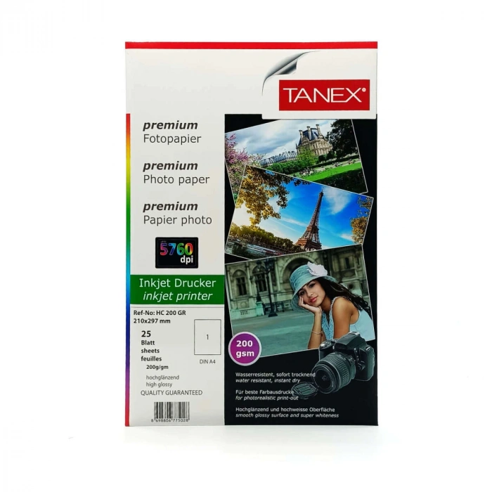 Tanex Premium Fotoğraf Kağıdı 240 gr. A4 25li