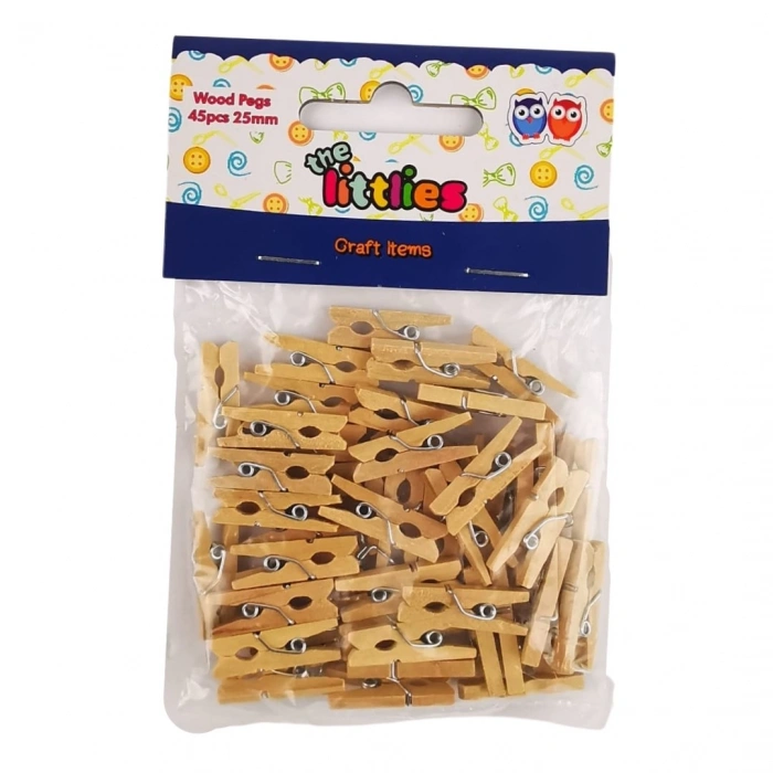 The Littlies Ahşap Mandal 25mm 45li