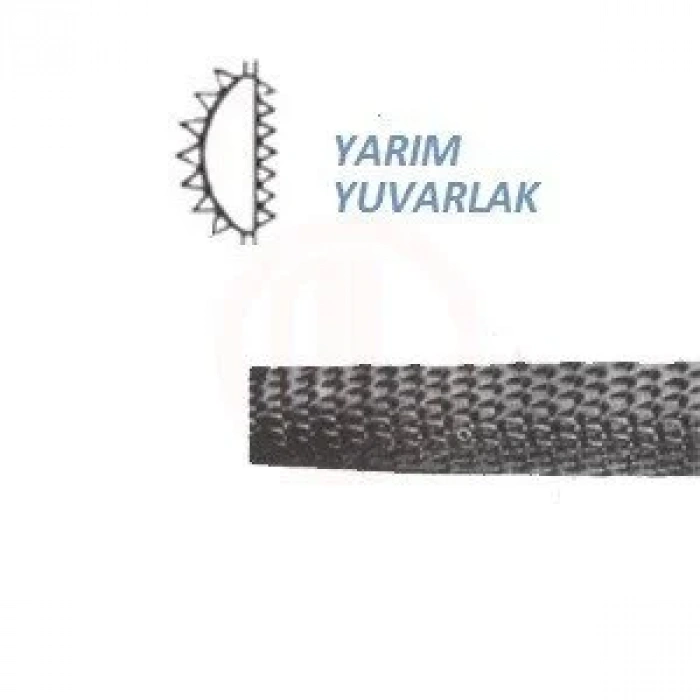 Three Files EĞYYİ6 YARIM YUVARLAK EĞE İNCE 6” - THRYYI6