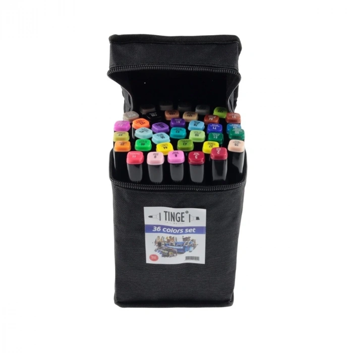 Tinge Art Marker Bez Çantalı Seti 36lı