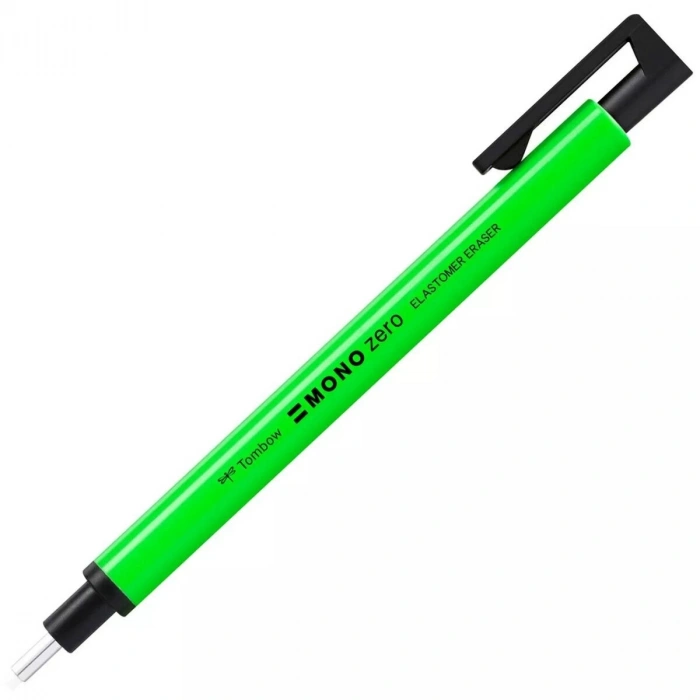 Tombow Mono Zero 2.3mm Yuvarlak Uç Kalem Silgi Neon Yeşil