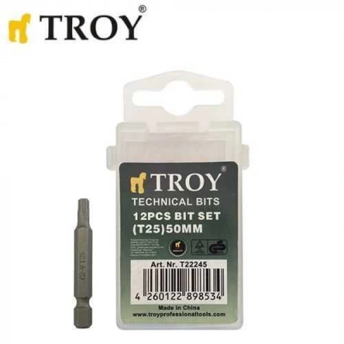 Troy 22245 Torx Bits Uç Seti (T 25x50mm)