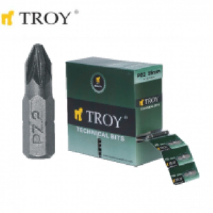 Troy 22254 Bits Uç Seti (PZ2X25mm, 100Adet)