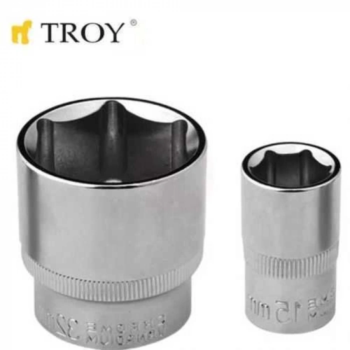Troy 26188 1/2 İnç Lokma (Ölçü 16mm-Çap 21,8-Uzunluk 38mm)