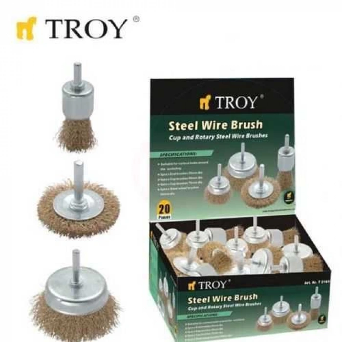 Troy 27700 Pimli Tel Fırça Seti, 20 Parça