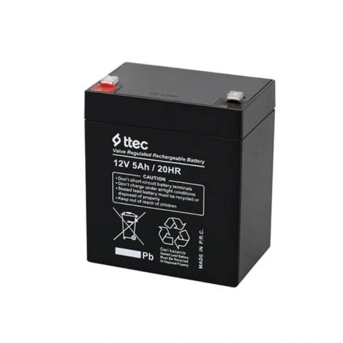 Ttec 12V 5 Ah Bakımsız Kuru Akü