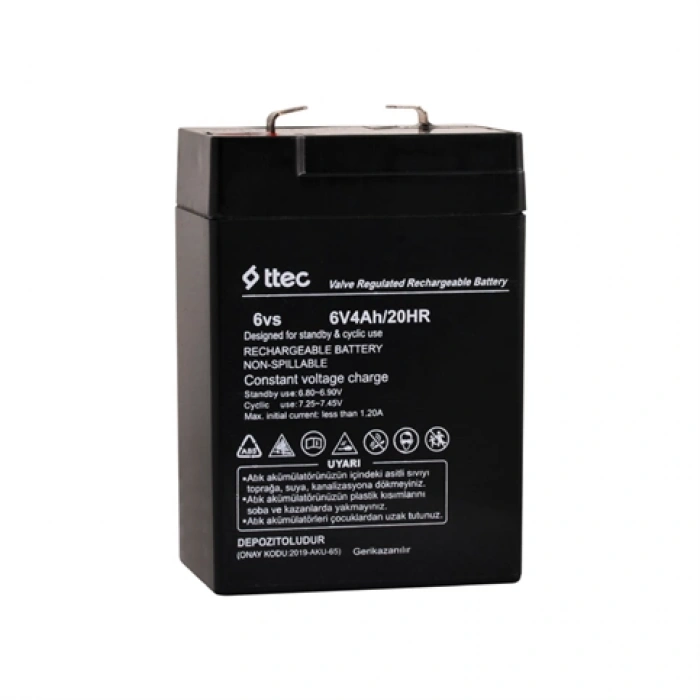 Ttec 6V 4 Ah Bakımsız Kuru Akü