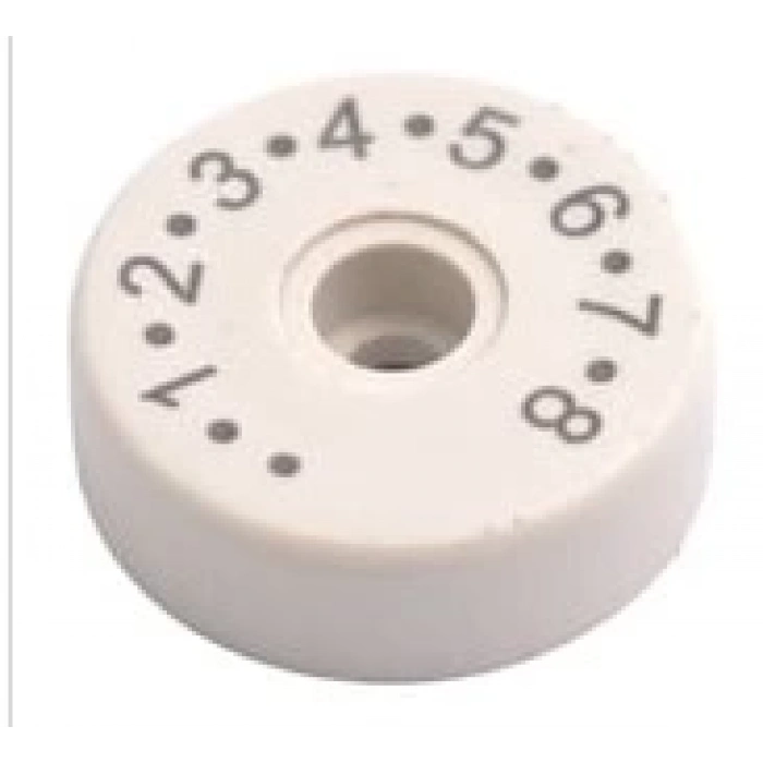 Typical GC-302/303 Plastik 8 Haneli Beyaz Numaratör / LXF-81198