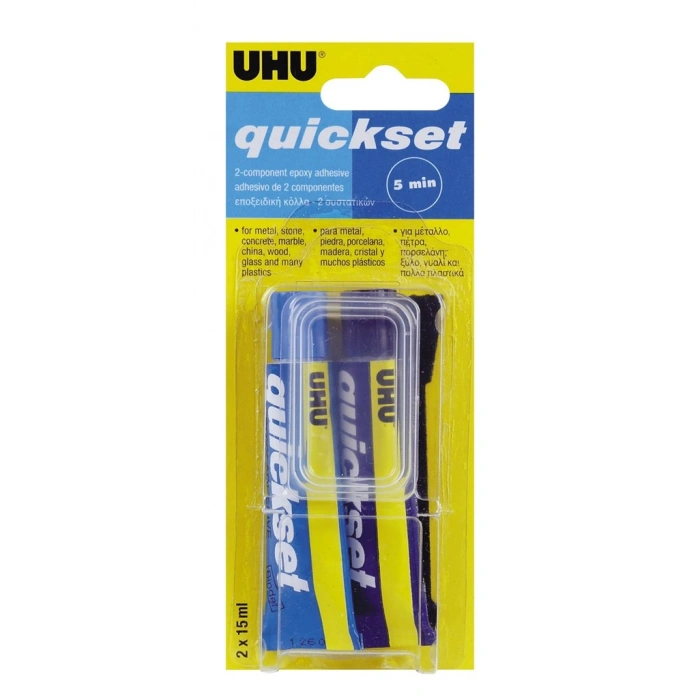 Uhu Quıck Set Hızlı Epoksi Bazlı Yapıştırıcı 2li Tüp Ambalaj