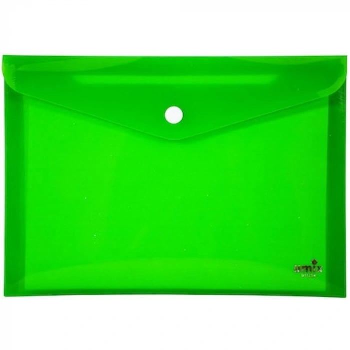 Umix Çıtçıtlı Zarf Dosya A4 Neon Yeşil U1121N-YE