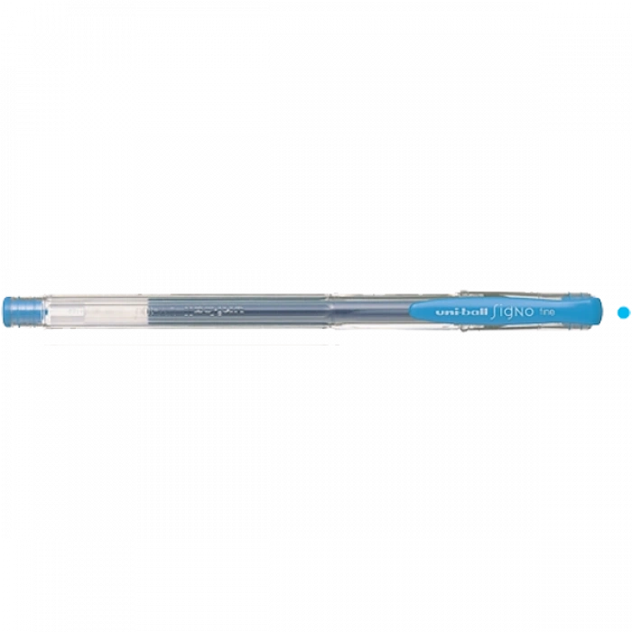 Uni-Ball Roller Kalem Signo Fine Jel Bilye Uç 0.7 MM Açık Mavi UM-100