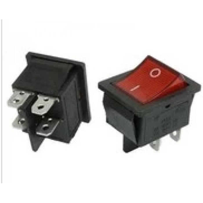 Ütü Işıklı Anahtar Siyah Gövdeli / TY ANH GNS1