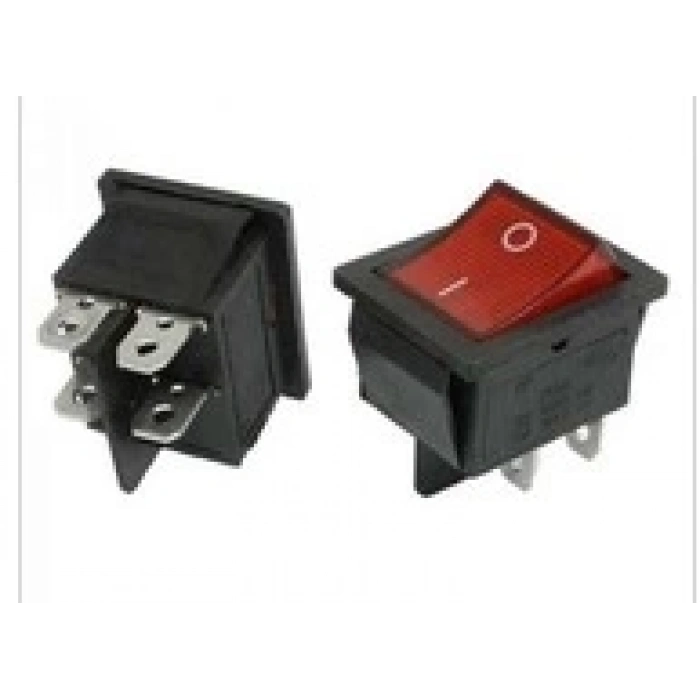 Ütü Işıklı Anahtar Siyah Gövdeli / TY ANH GNS1