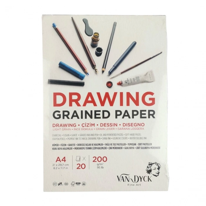 Van Dyck Drawing Eskiz Defter A4 200gr 20 Yaprak