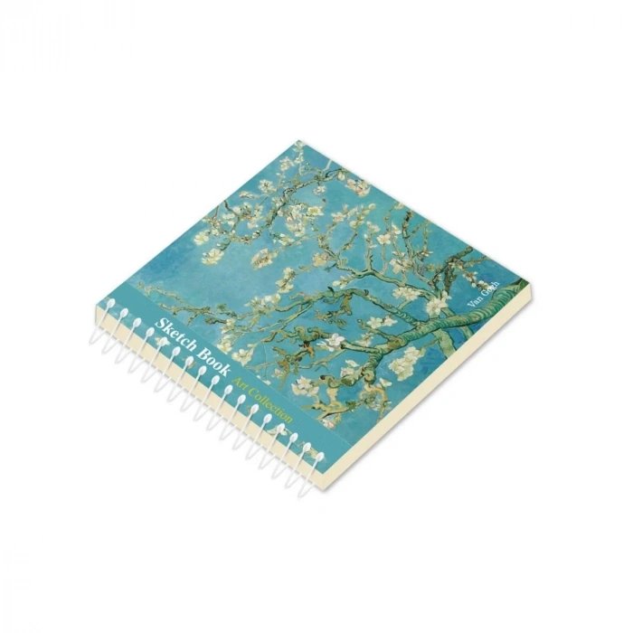 Van Gogh Eskiz Defteri 10x10cm 90gr 50yp Spiralli Almond Blossom