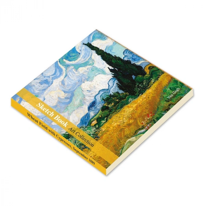 Van Gogh Eskiz Defteri 20x20cm 90gr 60yp Wheat Field With Cypresses 091889