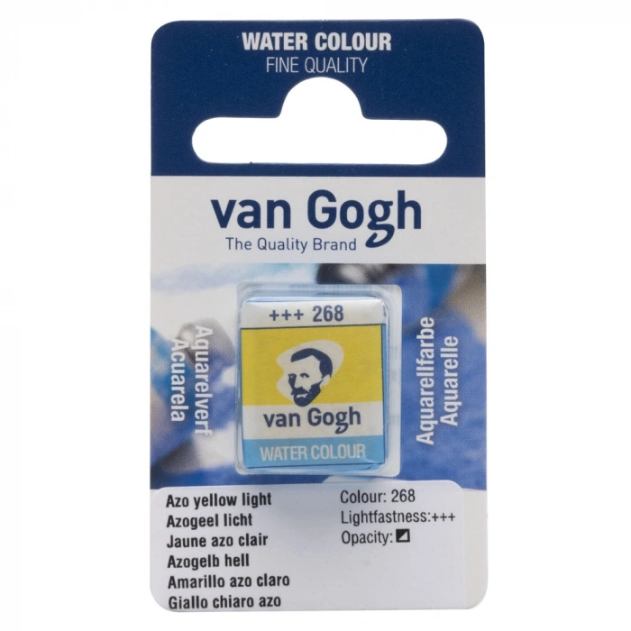 Van Gogh Watercolour Pan Azo Yellow Light 268