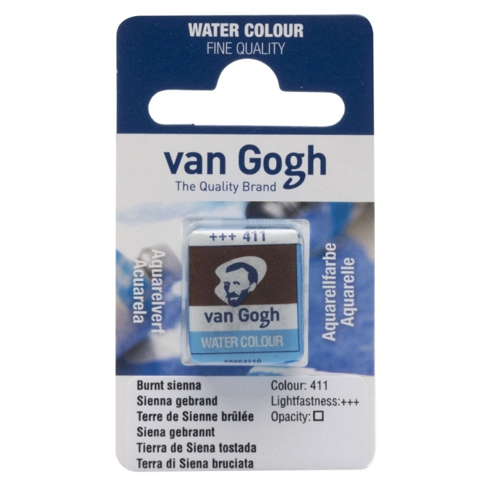 Van Gogh Watercolour Pan Burnt Sienna 411