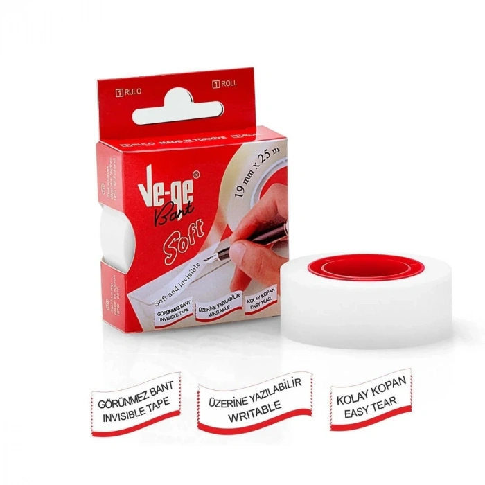Vege Soft Görünmez Bant 19mmx25mt