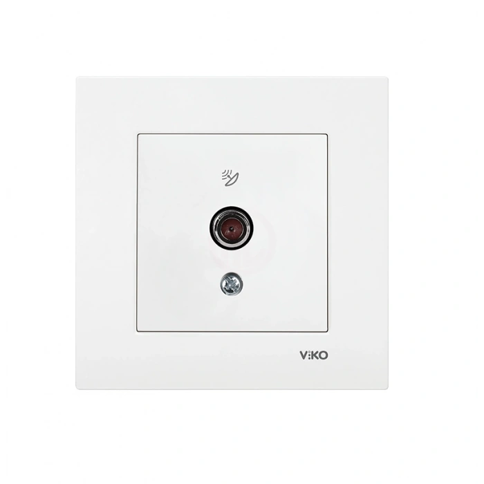 Viko Karre Uydu Prizi F Konnektörlü Sonlu Beyaz