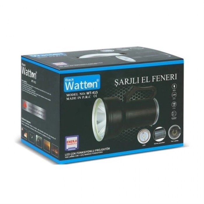 Watton WT-415 Led Şarjlı Projektör Fener