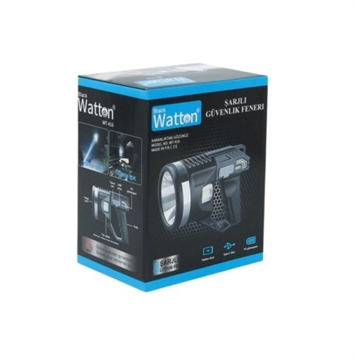 Watton WT-416 Led Şarjlı Projektör Fener